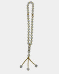 Tasbih blanc 33 perles facettées, chapelet islamique Luxury